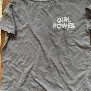 dark gray girl power t-Shirt